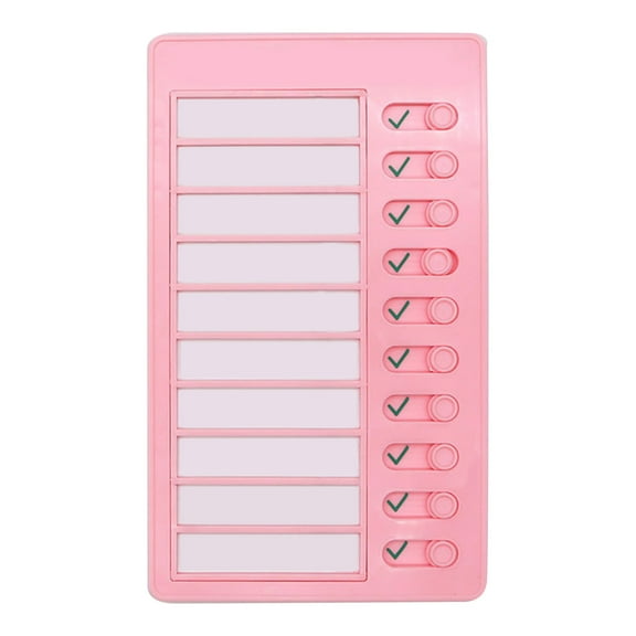 Multi-purpose Memo Checklist To-do-list Pad 5''x8'' Adjustable My Chores Checklist Board for Car RV Home Classroom Wall