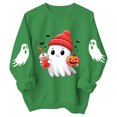 thumbnail image 5 of Halloween Sweatshirt For Boys Girls, Cute Crewneck Kids Tops Long Sleeve Festival Preppy Pullover Sweater, 5 of 5
