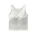 thumbnail image 3 of Bxsruta Teen Girls' Cotton Longline Training Bra, No Show Wirefree Stay in Place Everyday Bra for Ages 10-15, 3 of 7