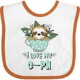 thumbnail image 3 of Inktastic Teacup Raccoon I Love My G-pa Boys or Girls Baby Bib, 3 of 4