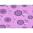 thumbnail image 1 of Ahgly Company Machine Washable Indoor Rectangle Transitional Pastel Purple Pink Area Rugs, 5' x 7', 1 of 7