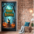thumbnail image 3 of Halloween Theme Witch Banner Decorative Creative Pumpkin Ghost Polyester Material for Birthday Party Halloween Event Indoor Decoration, 3 of 9