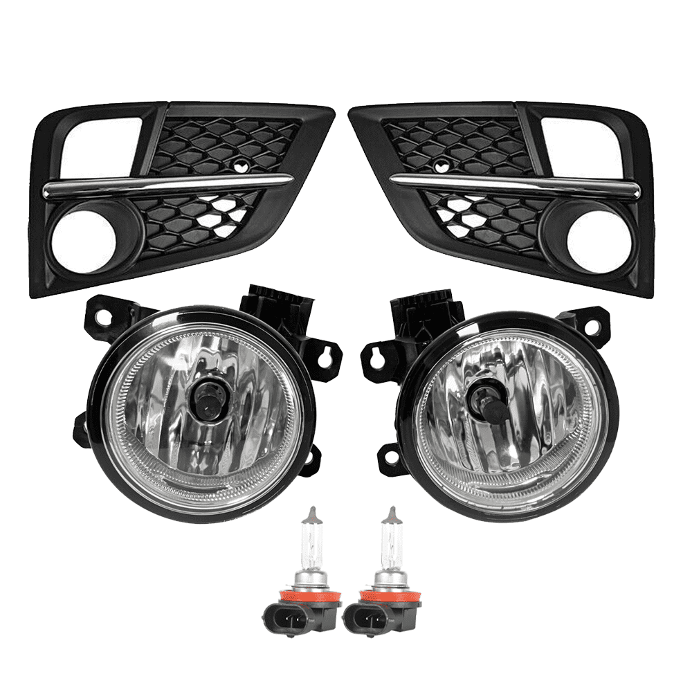 Chrome Projector Fog Lights With Switch For 2002-2009 Dodge Ram Pickup Truck – DOT/SAE Certified, Halogen Bulbs Included