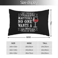 thumbnail image 4 of Kll Wine Funny Pillow Covers Envelope Closure,Super Soft And Cozy Fuzzy Fleece Pillow Case Cover 14"X20", 4 of 9