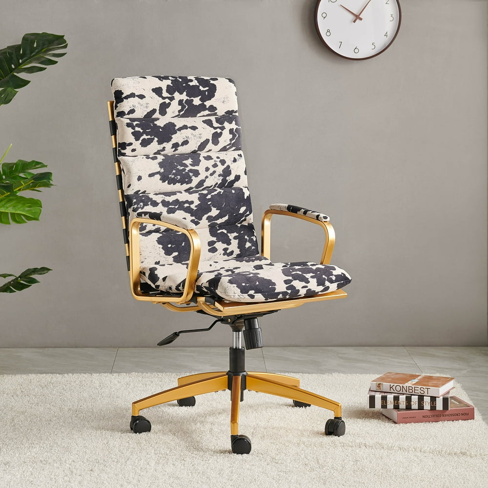 LUXMOD High Back Executive Office Chair with Armrest Adjustable Swivel