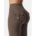 thumbnail image 5 of Leggins YEOREO Flare con bolsillos para mujer Brittany Coffee S, 5 of 5