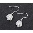 thumbnail image 2 of 925 Sterling Silver Jewelry Flower Earrings Earrings Charm Women's Jewelry, 2 of 2