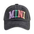 thumbnail image 2 of Mimi Hat for Women, Funny Adjustable Embroidered Washed cotton Baseball Cap,One Size, 2 of 5