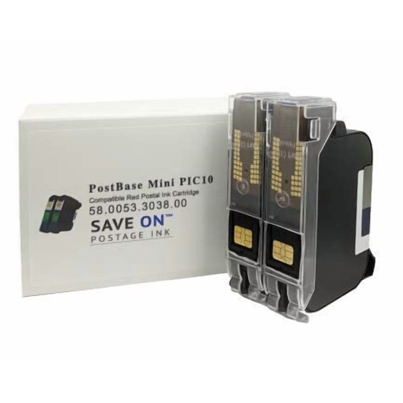 Save On Postage Ink Compatible Red Ink Francotyp Postalia Postage Meter Cartridge Pic10 Red Fluorescent Postage Meter Ink Cartridge for PostBase Mailing System 20/30/45/65/85
