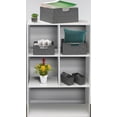 thumbnail image 3 of 7 Piece Set Decorative & Durable Woven Fabric Storage Baskets, Shelf & Closet Organization - Gray, 3 of 7