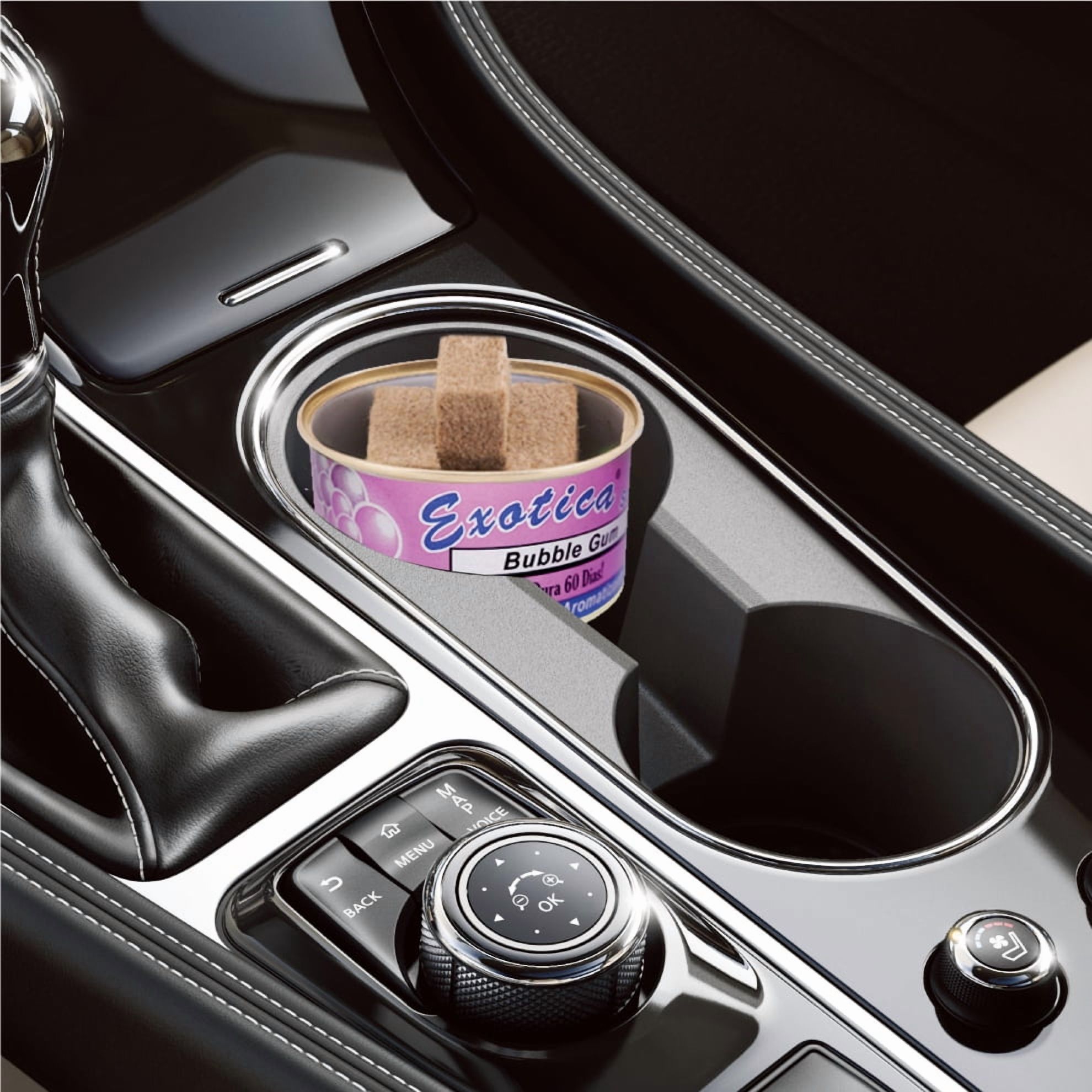 Exotica Car Air Freshener | Spill-proof Can | Organic | For Home & Auto | Long Lasting Freshness | (Pack of 12) (Bubble Gum)