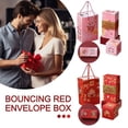 thumbnail image 5 of Happy Birthday Surprise Jumping Box Valentine's Day Party Decorations Red Envelope Gift Box Anniversary Pop-Up Explosion Gift Box Creative Bounce Box DIY Folding Paper Box Surprise Gift Box A-6 BOX, 5 of 8