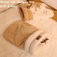 Image showcasing XIBUFE 2026 New Cat Sleeping Bag for Indoor Cats Cozy Winter Cat ...
