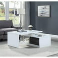 thumbnail image 6 of Acme Buck II Coffee Table w/Swivel Top White & Black High Gloss, 6 of 10
