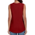 thumbnail image 4 of FIUFY Womens Tank Tops Summer Casual Sleeveless Cute Twist Knot Shirt Blouse Tunics, 4 of 5
