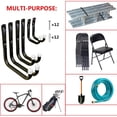 thumbnail image 5 of HARFELL Heavy Duty Storage Hooks Wall Mounted for Ladder Garage Bikes Tools Garden Shed, 5 of 5
