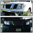 thumbnail image 2 of Spec-D Tuning Chrome Housing Clear Lens Projector Headlights Compatible with 2005-2007 Nissan Pathfinder, 2005-2008 Nissan Frontier, Left + Right Pair Headlamps Assembly, 2 of 5