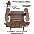 thumbnail image 3 of DuraWeather Poly® Classic King Size Folding Adirondack Chair, 3 of 5