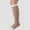 Beige, variant on Juzo 6091 Dual Stretch Open Toe Knee Highs - 20-30 mmHg Short Black V