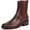Bordo Red, variant on Franco Sarto Women's Gracely Ankle Boot Olive Green Leather 11M