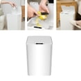 thumbnail image 2 of Kearding Bote de basura ligero para baño sin contacto, innovador para una experiencia cómoda, eficiente y respetuoso con el medio ambiente Suministros de limpieza para el hogar Botones+sensores+patada, 2 of 6
