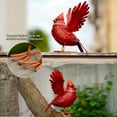 thumbnail image 3 of Goodeco Metal Bird Yard Art- Large Red Bird Outdoor Spring Decoration,Unique Realistic Design 8.6"*11.8", 3 of 9