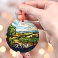 thumbnail image 4 of Sonoma California Christmas Ornament, Ceramic, Acrylic - Oceania Travel Souvenir, Holiday Tree Hanging Decor, Memento 2025, Jetsetter Gift, Collectible, 4 of 5