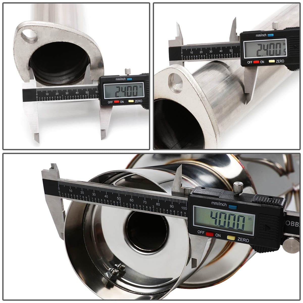 DNA Motoring CBE-HT07V6 For 2007 to 2008 Tiburon GK V6 Stainless Steel Dual 4" Muffler Tip Catback Exhaust System