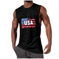 thumbnail image 2 of Purcolt Mens Tank Tops Summer USA Patriotic Graphic Crew Neck Sleeveless Shirts Comfortable Muscle Gym Workout Tees Shirts, 2 of 6