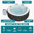thumbnail image 5 of Bestway SaluSpa Hollywood Luxe 4-6 Person Inflatable Hot Tub, Round Energy-Efficient Spa, 77" x 26", 5 of 11