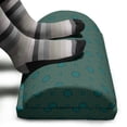 thumbnail image 3 of Retro Foot Rest, Geometric Concentric Circles Oval Shaped Inner Ellipses Vintage Design, Non-Slip Backing Adjustable Ergonomic Memory Foam Leg Support for Office, Petrol Blue Jade Green, by Ambesonne, 3 of 5