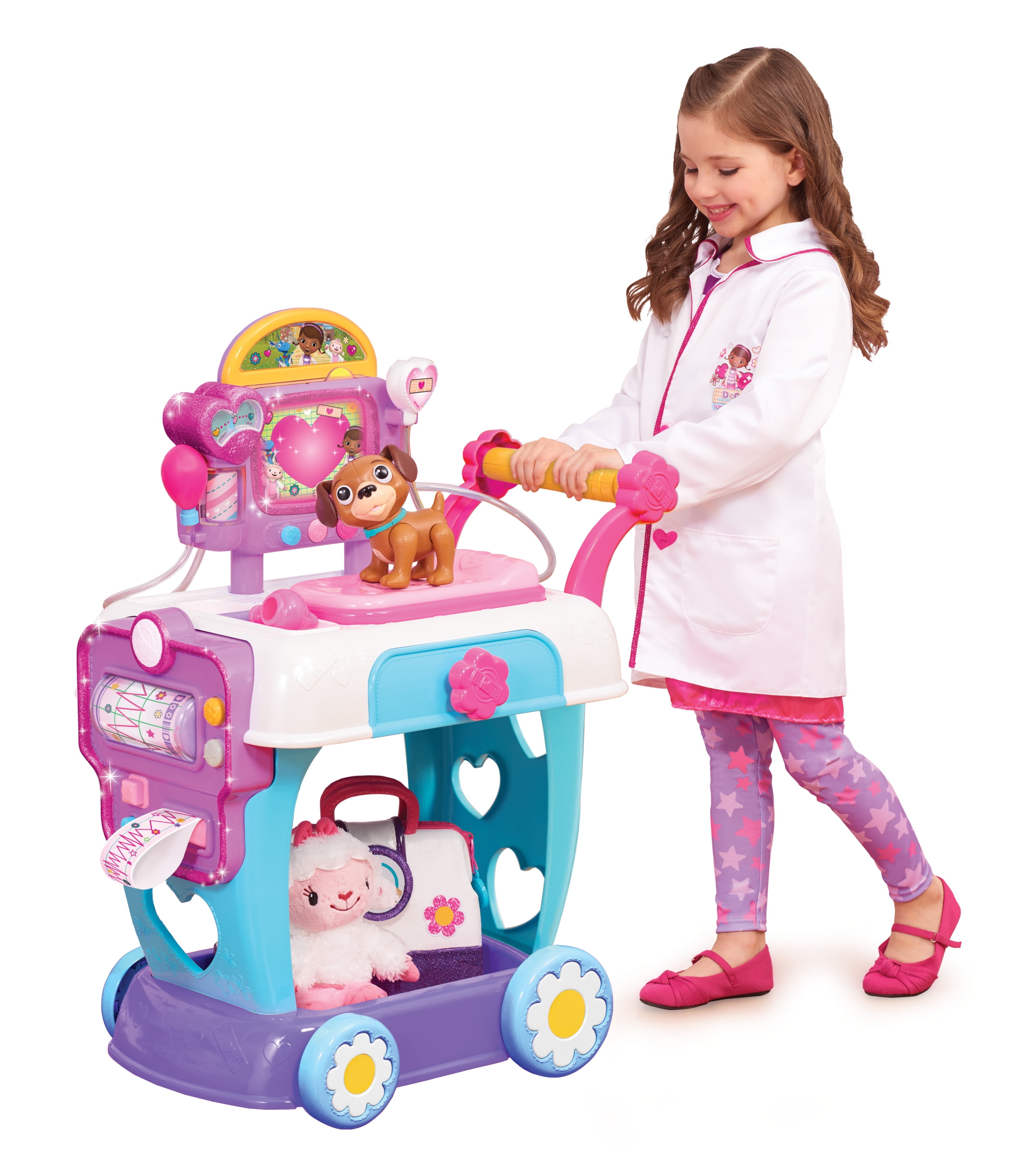 Doc Mcstuffins Toy Hospital Care Cart Walmart Com Walmart Com