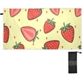 thumbnail image 2 of Fresh Strawberries Beach Towel Quick Dry Absorbent Bath Towels Sandproof Lightweight Towel for Gym Yoga Sports Swimming - 31x71in Washcloth Gift, 2 of 7