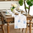 thumbnail image 2 of Easter Blue Bunny Table Flag Holiday Party Table Decoration Tablecloth Pad Home Cabinet Tea Table Cloth Tea Flag, 2 of 5
