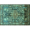 thumbnail image 1 of Ahgly Company Indoor Rectangle Animal Turquoise Blue Traditional Area Rugs, 2' x 3', 1 of 4