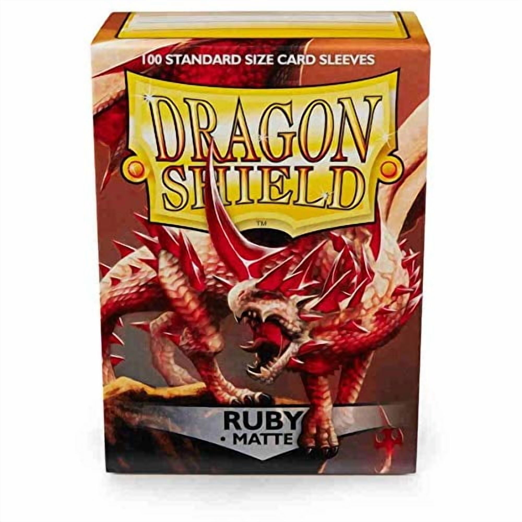 5 Packs Dragon Shield Matte Ruby Standard Size 100 ct Card Sleeves Value Bundle!