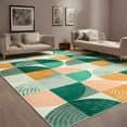 thumbnail image 3 of GUUCHA 4'x6'Area Rugs Geometric Boho Rugs for Living Room Bedroom Non-Slip Carpet,Green, 3 of 7