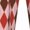 White, variant on Red and Brown Squares Print Pajama Pants for Men,Men’s Pajama Bottoms,Mens PJ Pants with Pockets & Button Fly-Medium