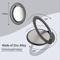 thumbnail image 3 of 3 piezas de soporte de anillo para teléfono móvil, soporte de anillo ultrafino para teléfono móvil con rotación de 360 °, soporte para dedo para teléfono móvil con operación con una mano, 3 of 6