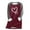 Wine, variant on fatyb Womens Sherpa Lined Pullover Fleece Crewneck Sweatshirts Long Sleeve Loungewear Thermal Tunic Tops