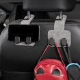 thumbnail image 3 of Suede Metal Double Hook Car Hook Car Mounted Suede Hook NEW O8T5, 3 of 9