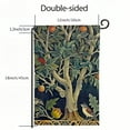 thumbnail image 3 of Heduofu Summer Garden Flag William Morris Trees Floral Welcome Garden Flag Vertical Double Sided Seasonal Outside Decor for Farmhouse Yard Patio Lawn Outdoor Home Decor Gift White, 3 of 6