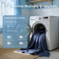thumbnail image 6 of Comforter With Tencel Fill For Hot Sleepers & Night Sweats - Lightweight  Breathable Double-sided Cold Blanket All Season Thin Bedding (blue Xl 68"x 90"), 6 of 7