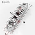 thumbnail image 2 of 4Pcs Slot/Flat Wheel 77 Tyle Sliding Doorcasement Pulley Stainless Steel Frame A, 2 of 8