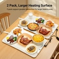 thumbnail image 6 of Warming Mat for Food, 2 Pack Food Warming Mat, Electric Warming Tray for Buffets Party with 7 Adjustable Temperature, 6 Timer, Fast Heating Silicone Food Warmer for Parties Home Travel Countertop, 6 of 11