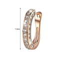 thumbnail image 5 of Jiaroswwei 1 Pair Earrings Charm Attractive Ring Shape Dainty Huggie Earrings for Women, 5 of 8