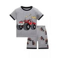 thumbnail image 1 of Hiiyo Pyjama pour Petits Garçons, Haut à Manches Courtes Graphique et Short, Ensemble de Nuit, Tenue d'Intérieur, Pyjamas, 1 of 2
