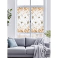 thumbnail image 4 of Non-Adhesive Static Cling Window Tint, Orange Eucalyptus Coastal Window Privacy Film Frosted, Beach Starfish Conch Insulated Windows Frosted Films for Living room, 35.4 x 78.7 Inches, 4 of 9