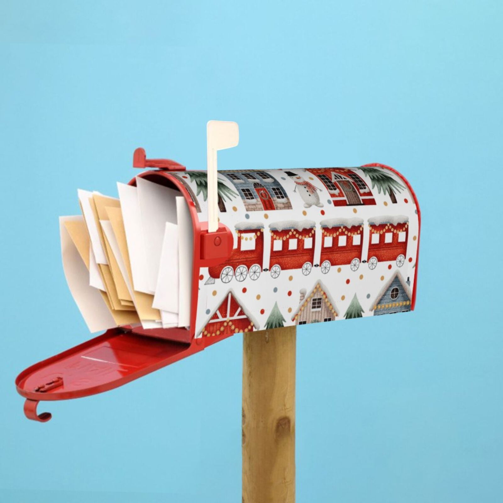 Kdxio Magnetic Mailbox Cover 21x18 in Mailbox Cover Outdoor Decoration Holiday Mailbox Covers for Home Garden Yard-21x18 in