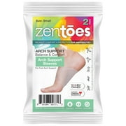 ZenToes Arch Supports for Plantar Fasciitis, Flat Feet, Fallen Arches - Pair of Gel Insoles for Sandals, Sneakers, Boots, High Heels, Shoes (Small fit Men's 5-8.5, Women's 6-9.5)
